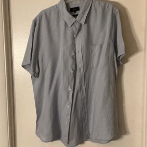 Vince Men's Casual Light Blue Button Down Shirt